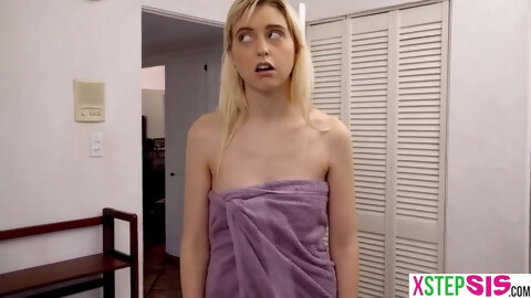 My Petite Teen Stepsis Found Jizz Of Me On Her Towel