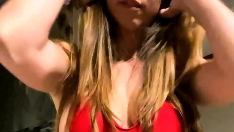 Curly Blonde Teen Records Solo Dildo Masturbation More at