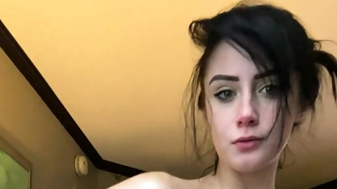 Webcam amateur Sexy teen touching her big tit