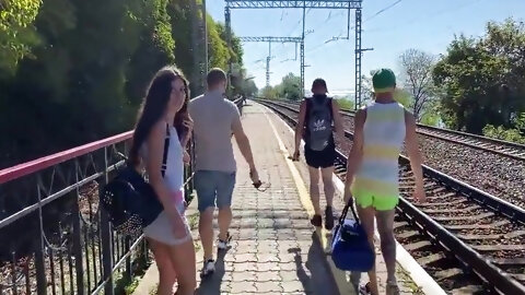 Katty West And Oliver Strelly In Pick Up Young Girl & Make Gang Bang Orgy On The Beach 1