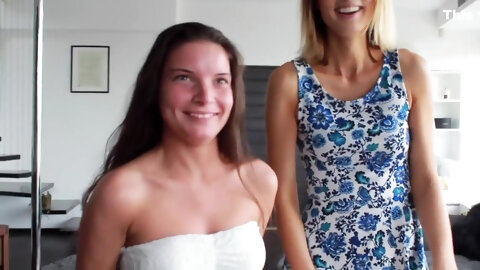 Petite Teen Hottie Fucked By Husband While Wife Watches