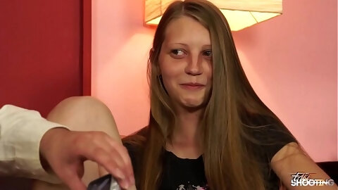 Sexy young model became wild cat when see big cock