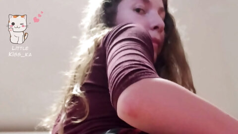 Cuckold licks his wife's hole