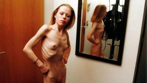 Skinny Dark Hair Girl Surrounded By Black Dicks - Avi Love