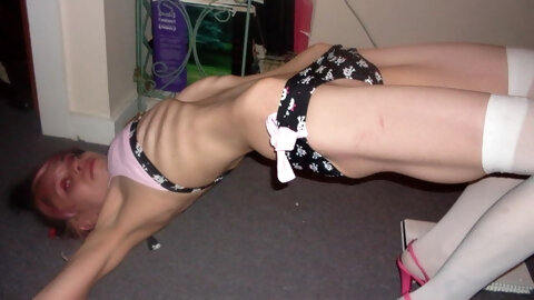 Skinny Russian Teen Is Bondaged