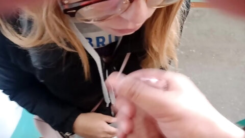 Cum on glasses