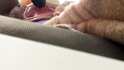 Testing new toy in parking before going home