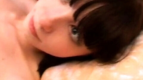 Mesmerizing damsel flirts and gets licked